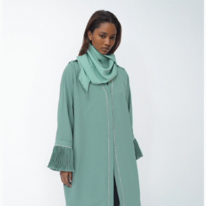 Turquoise Ruffled Abaya