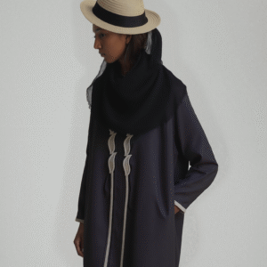 Black Satin Bell Sleeved