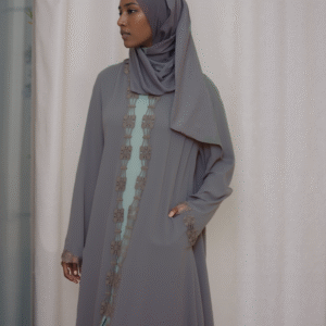 Green Laced Abaya