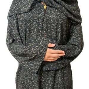 Dusky Bloom Printed Abaya