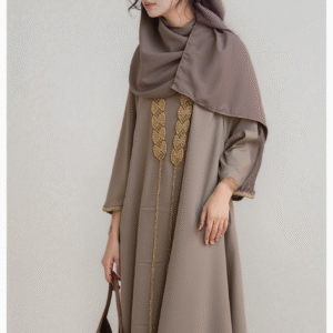 Gold Satin Bell Sleeved