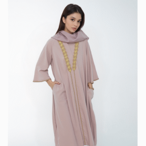 Pink Satin Bell Sleeved
