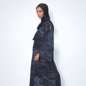 Charcoal Marble Abaya