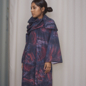 Red Watercolor Abaya