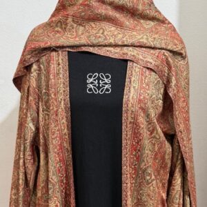 Embroidery Open Pashmina Abaya