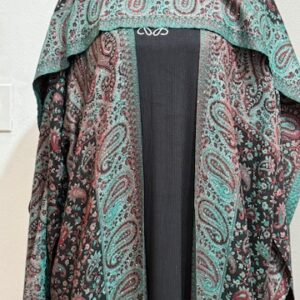 Embroidery Open Pashmina Abaya