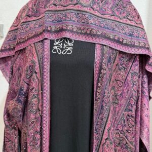 Embroidery Open Pashimina Abaya